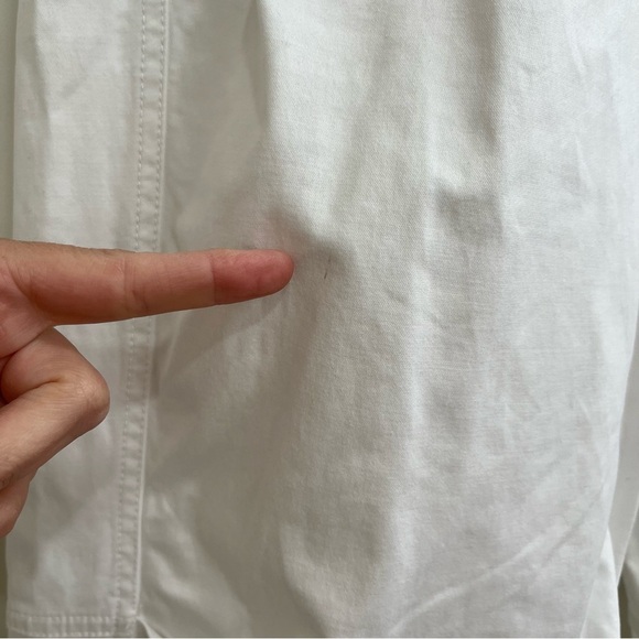 Free people movement white wide leg pull on pants exposed elastic waist band M - Picture 14 of 15